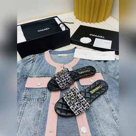 Новые тапочки Chanel 2023 Необходимый элемент весенне-летнего га