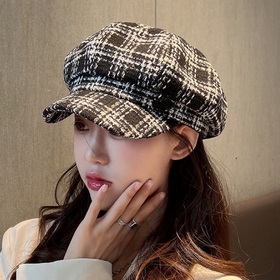 Dior ретро-шляпа из грубой шерсти с восьмиугольной формой для жен