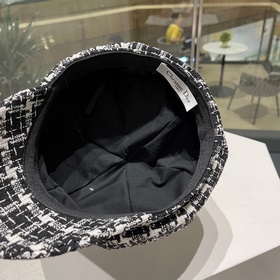 Dior ретро-шляпа из грубой шерсти с восьмиугольной формой для жен