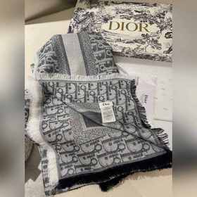 Высококачественный шарф Dior с классическим квадратным узором и б