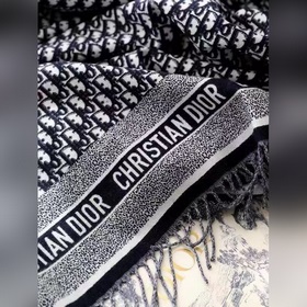 Dior CD с логотипом, большое шарф-шаль, плед, три в одном, матери