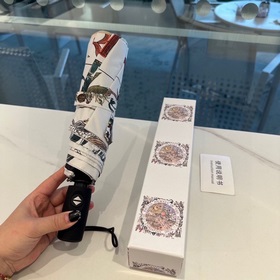 DIOR (Dior) новый трехсекционный автоматический складной зонт от