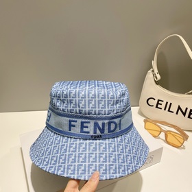 FENDI, вышитая рыбацкая шапка, лаконичная и элегантная, чрезвычай