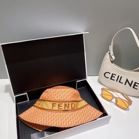 FENDI, вышитая рыбацкая шапка, лаконичная и элегантная, чрезвычай