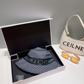 FENDI, вышитая рыбацкая шапка, лаконичная и элегантная, чрезвычай