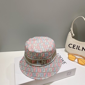 FENDI, вышитая рыбацкая шапка, лаконичная и элегантная, чрезвычай