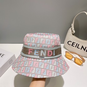 FENDI, вышитая рыбацкая шапка, лаконичная и элегантная, чрезвычай
