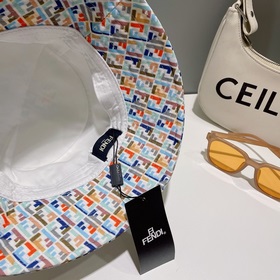 FENDI, вышитая рыбацкая шапка, лаконичная и элегантная, чрезвычай