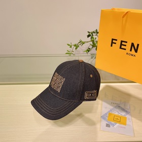 Новая модель джинсовой бейсболки FENDI Усовершенствованная технол