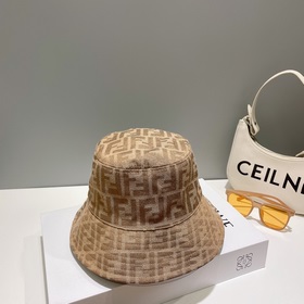 FENDI, двусторонняя рыбацкая шапка, классический узор, лаконичный