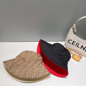 FENDI, двусторонняя рыбацкая шапка, классический узор, лаконичный