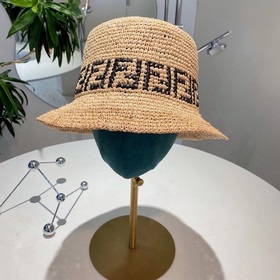 FD Fendi соломенная шляпа, полностью ручной работы, высококачеств