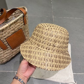FD Fendi, новая модель шляпы-панамы, шляпа-рыбачка, высококачеств