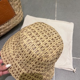 FD Fendi, новая модель шляпы-панамы, шляпа-рыбачка, высококачеств