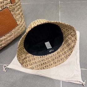FD Fendi, новая модель шляпы-панамы, шляпа-рыбачка, высококачеств