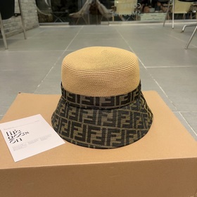 FD Fendi Новая модель шляпы-котелка с козырьком из ткани контраст
