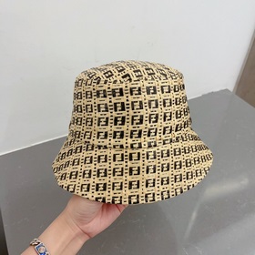 FD Fendi, новая модель шляпы-панамы, шляпа-рыбачка, высококачеств
