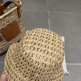 FD Fendi, новая модель шляпы-панамы, шляпа-рыбачка, высококачеств