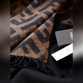 Fendi представляет новую классическую двустороннюю накидку с элем