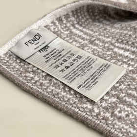 FENDI контрастные буквы 30*176 см, 100% шерсть Шарф из мягкого к