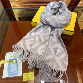 FEND* Fendi шарф FF из кашемира, мужской и женский, с принтом бук