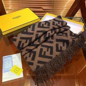 FEND*Fendi шарф FF из кашемира, мужской и женский, с принтом букв