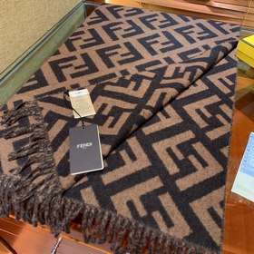 FEND*Fendi шарф FF из кашемира, мужской и женский, с принтом букв