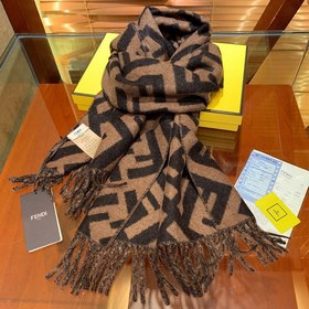 FEND*Fendi шарф FF из кашемира, мужской и женский, с принтом букв
