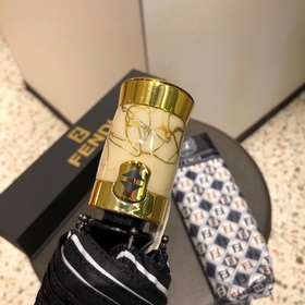 FENDI (Fendi) новый автоматический складной зонт с принтом, новей