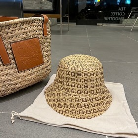FD Fendi, новая модель шляпы-панамы, шляпа-рыбачка, высококачеств