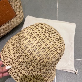 FD Fendi, новая модель шляпы-панамы, шляпа-рыбачка, высококачеств