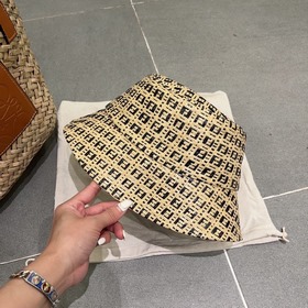 FD Fendi, новая модель шляпы-панамы, шляпа-рыбачка, высококачеств
