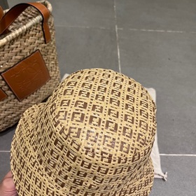 FD Fendi, новая модель шляпы-панамы, шляпа-рыбачка, высококачеств