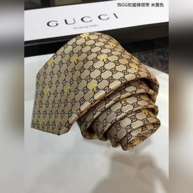Мужской галстук [Галстук с GG и пчелами] Редкий выбор с классичес