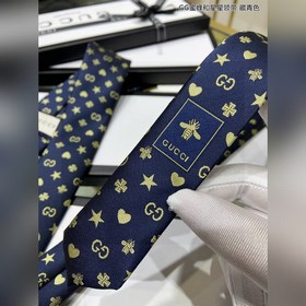 Мужские галстуки 【GG пчелы и звездочки】 Редкий выбор с классическ