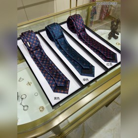 Серия галстуков для мужчин G 【Галстук с двойным G и четырехлистны