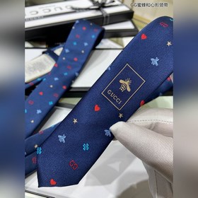 【GG цветочный узор и галстук в горошек】 Мужской галстук, редко ис