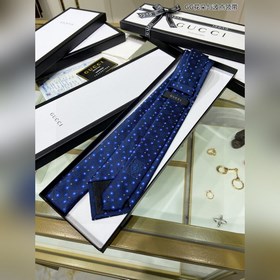 【GG цветочный узор и галстук в горошек】 Мужской галстук, редко ис