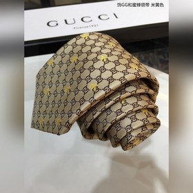 Мужской галстук [Галстук с GG и пчелами] Редкий выбор с классичес