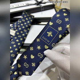 Мужские галстуки 【GG пчелы и звездочки】 Редкий выбор с классическ