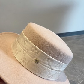 Новая шерстяная шляпа Gucci, шляпа с плоской макушкой, 100% шерст