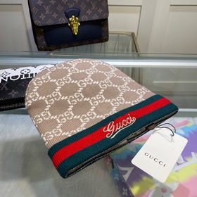Новейшая шерстяная вязаная шапка GUCCI с официального сайта, точн
