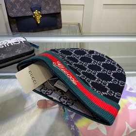 Новейшая шерстяная вязаная шапка GUCCI с официального сайта, точн
