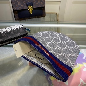 Новейшая шерстяная вязаная шапка GUCCI с официального сайта, точн