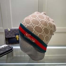 Новейшая шерстяная вязаная шапка GUCCI с официального сайта, точн