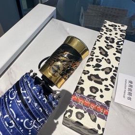 GUCCI Новая модель Gucci с леопардовым принтом, трехсекционный а