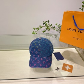 LV Louis Vuitton новая модель бейсболкиз вымытого денима Усоверше