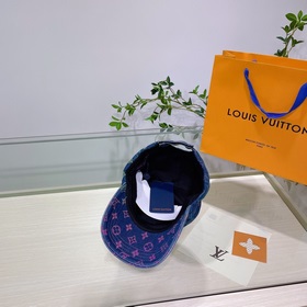 LV Louis Vuitton новая модель бейсболкиз вымытого денима Усоверше