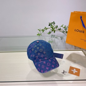 LV Louis Vuitton новая модель бейсболкиз вымытого денима Усоверше