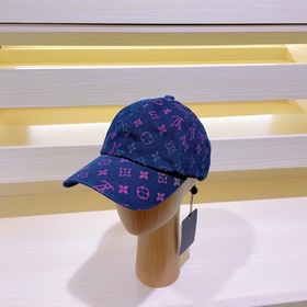 LV Louis Vuitton новая модель бейсболкиз вымытого денима Усоверше